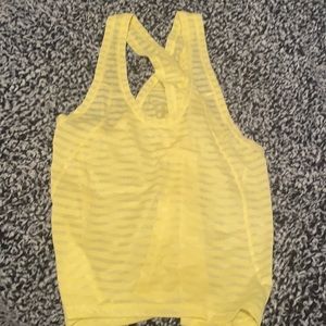 Yellow Zyia Split Tank NWOT
